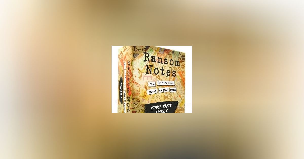 Ransom Notes: House Party Edition | Board Game | BoardGameGeek