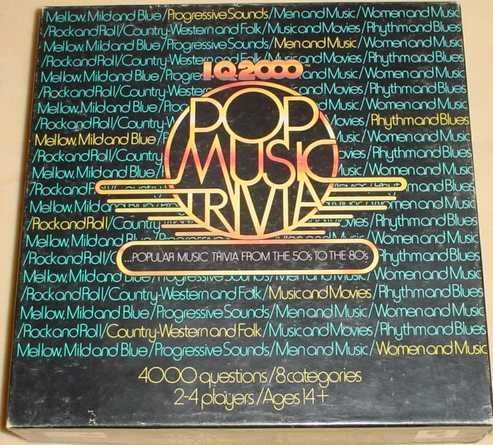 I.Q. 2000 Pop Music Trivia Edition box art