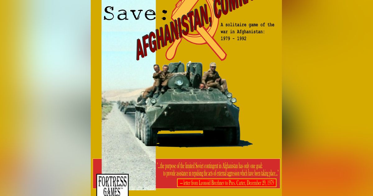 Save Afghanistan, Comrade! | Board Game | BoardGameGeek