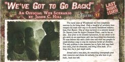 Last Night on Earth 'We've Got To Go Back!' Scenario