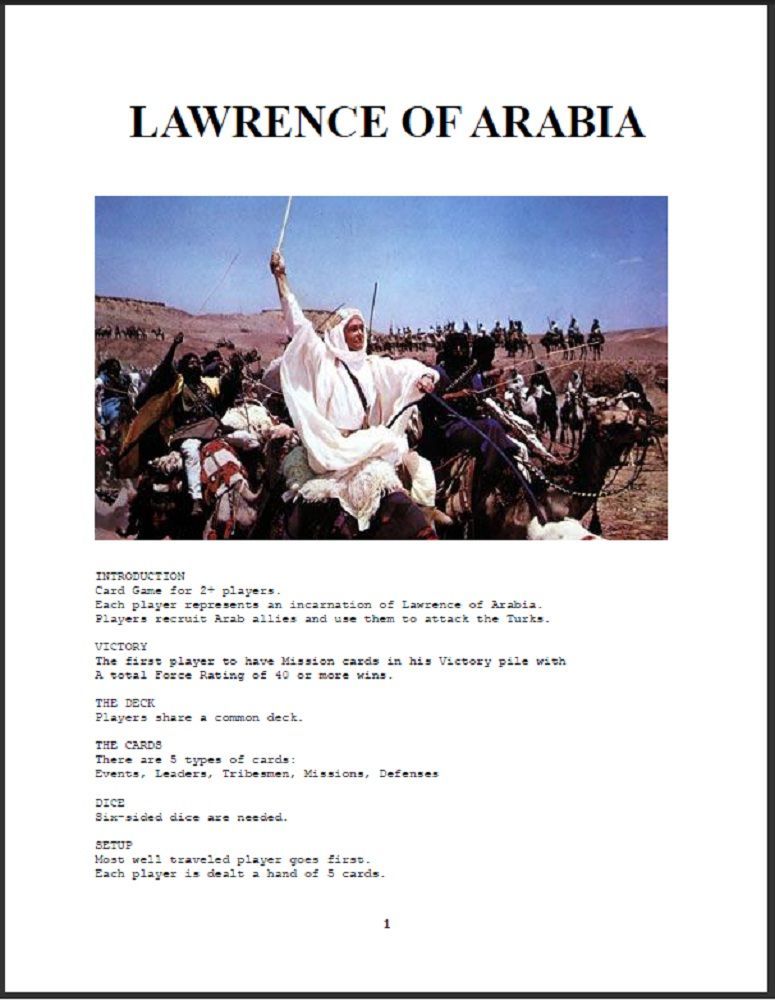Lawrence of Arabia cover art
