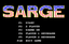 Video Game: Sarge [1985]