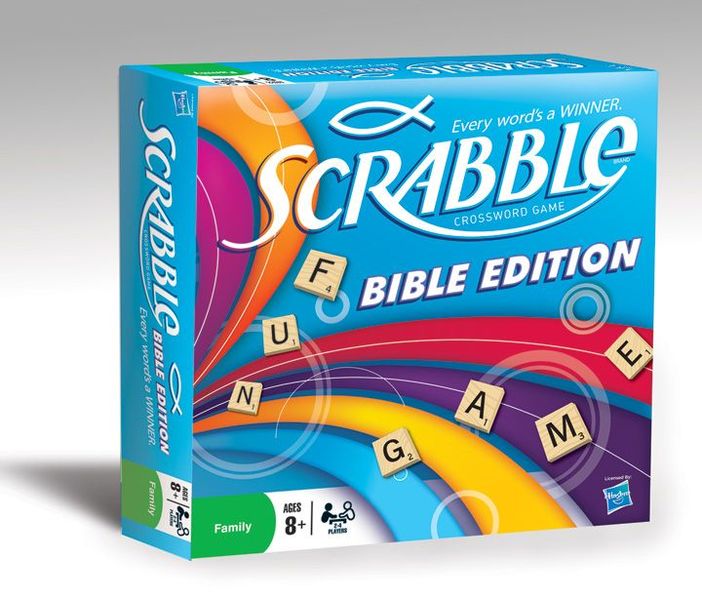 Scrabble Bible Edition box.