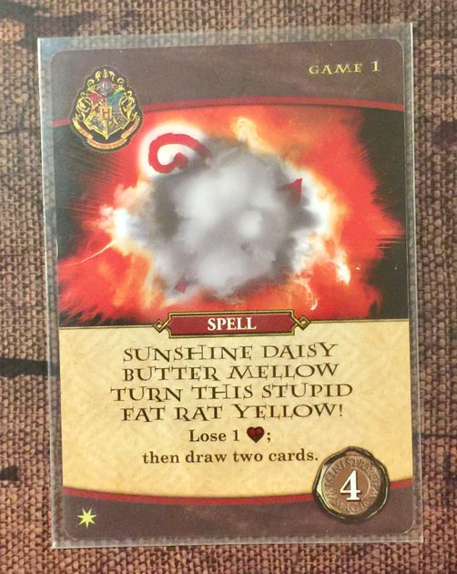 Harry Potter Hogwarts Battle Spell Sunshine Daisy Butter Mellow Turn This Stupid Fat Rat Yellow Board Game Boardgamegeek