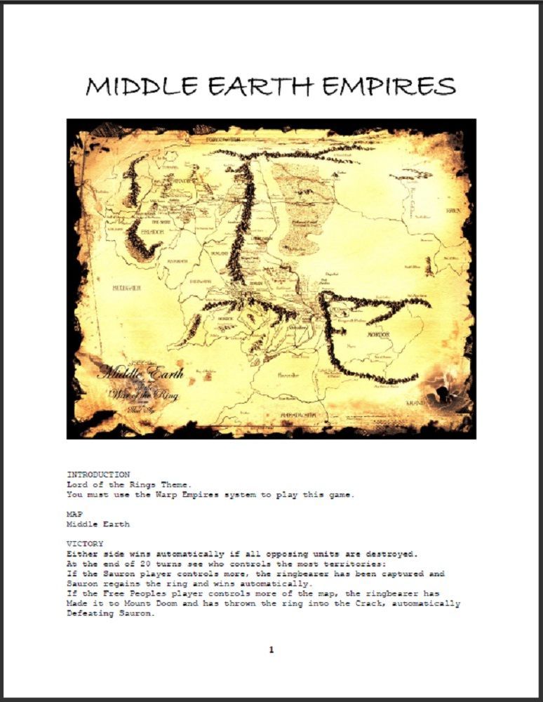 Middle Earth Empires cover art