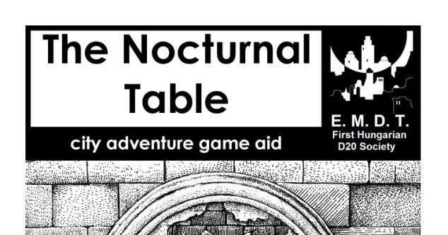 The Nocturnal Table | RPG Item | RPGGeek