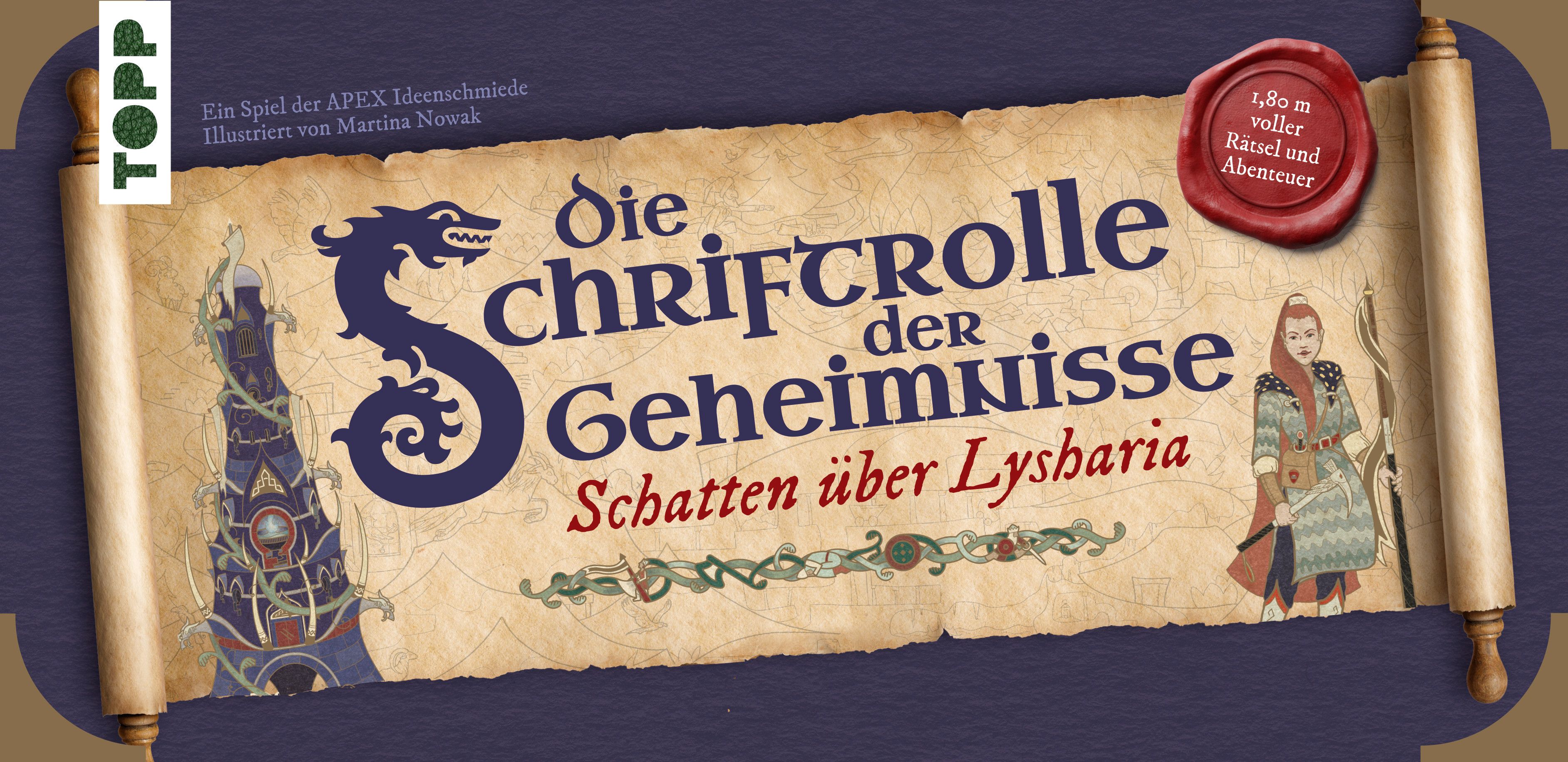 Boîte du jeu Die Schriftrolle der Geheimnisse: Schatten über Lysharia
