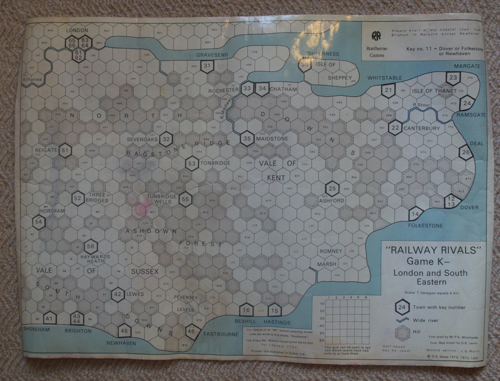 Railway Rivals Map K: London and South Eastern