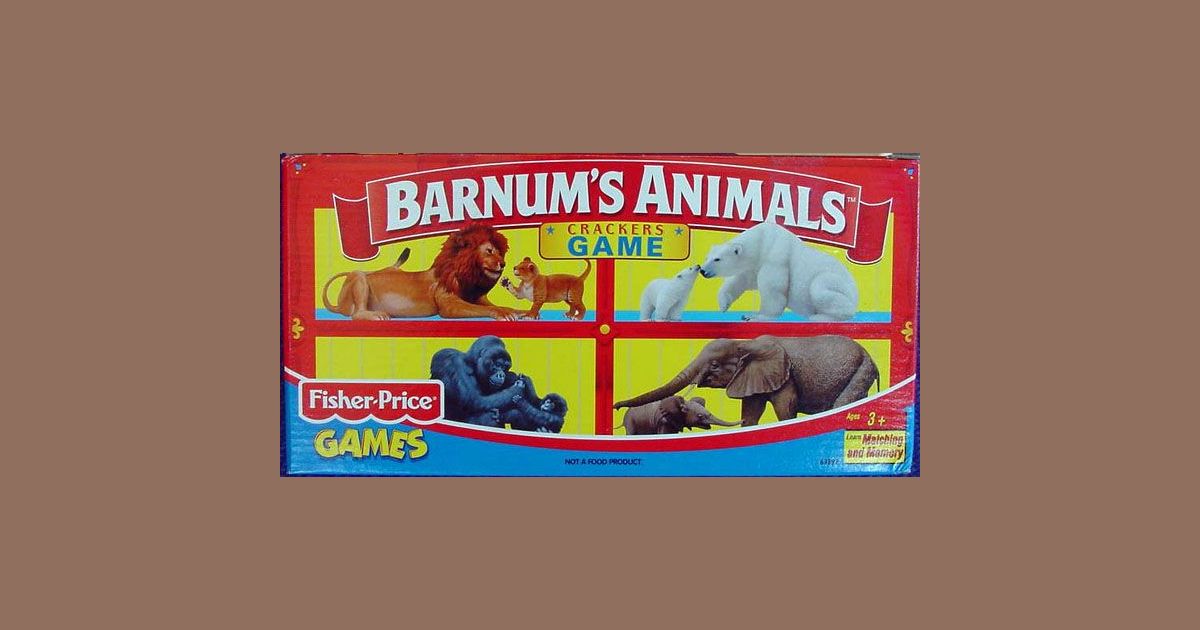 Fisher Barnum's Animals Crackers Game Memory Matching 68893 2001 for sale online 