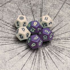 HEXplore It: Dice Pack – D12 Moon Dice