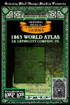 RPG Item: LARP LAB - Historical Reference: 1863 World Atlas J. B. Lippincott Company, PA