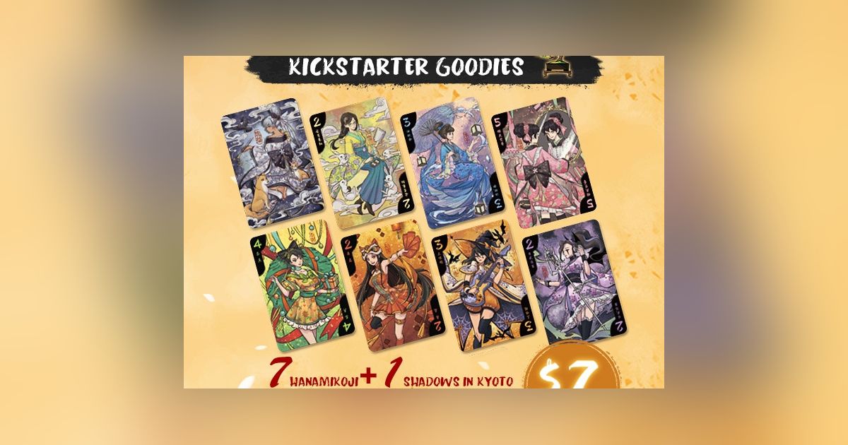 Hanamikoji Kickstarter Goodies 2021 Board Game BoardGameGeek