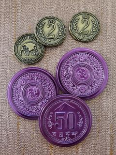 Expeditions/Scythe: $2 and $50 Metal Coins