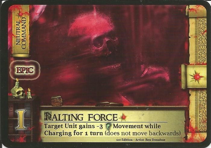 Castle Assault: Halting Force Promo Card cover