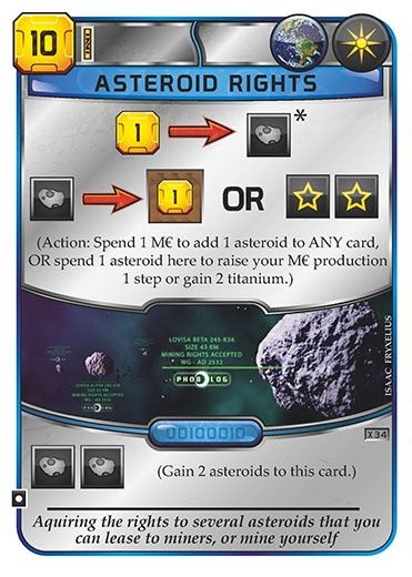 Terraforming Mars: Asteroid Rights Promo Card