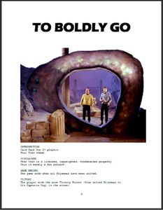 To Boldly Go