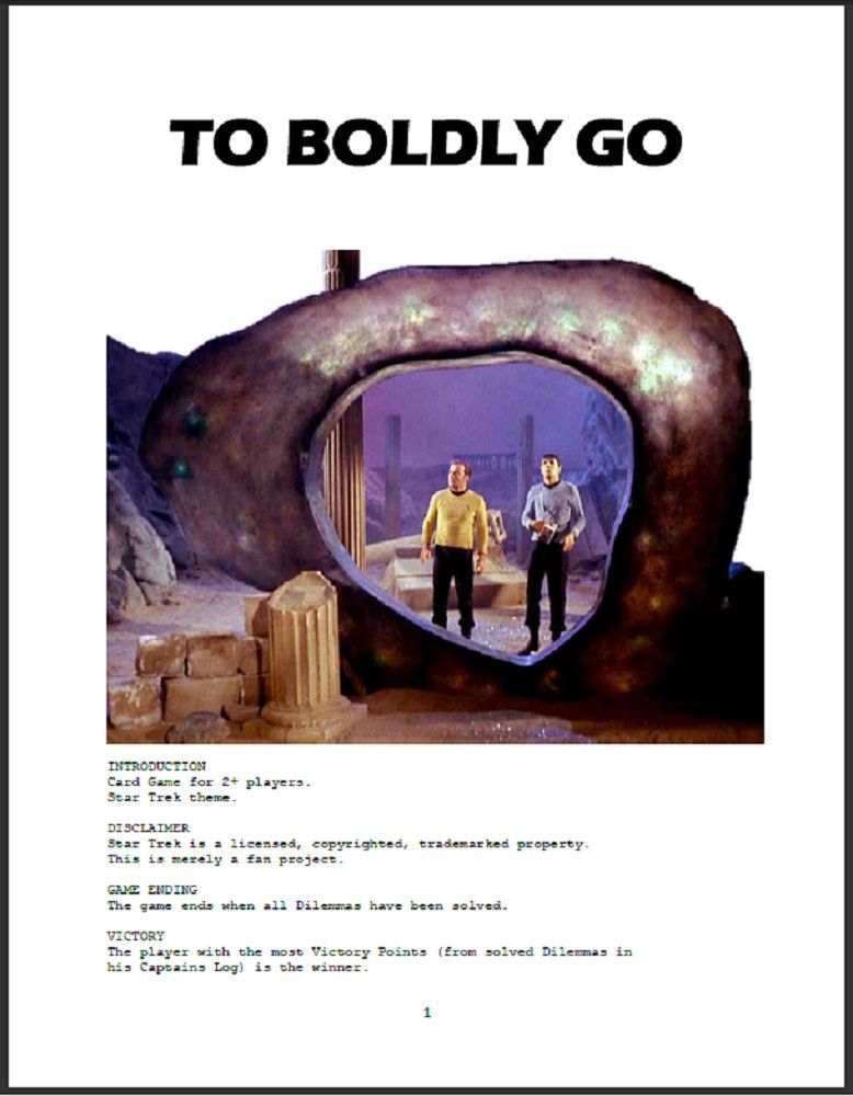 To Boldly Go