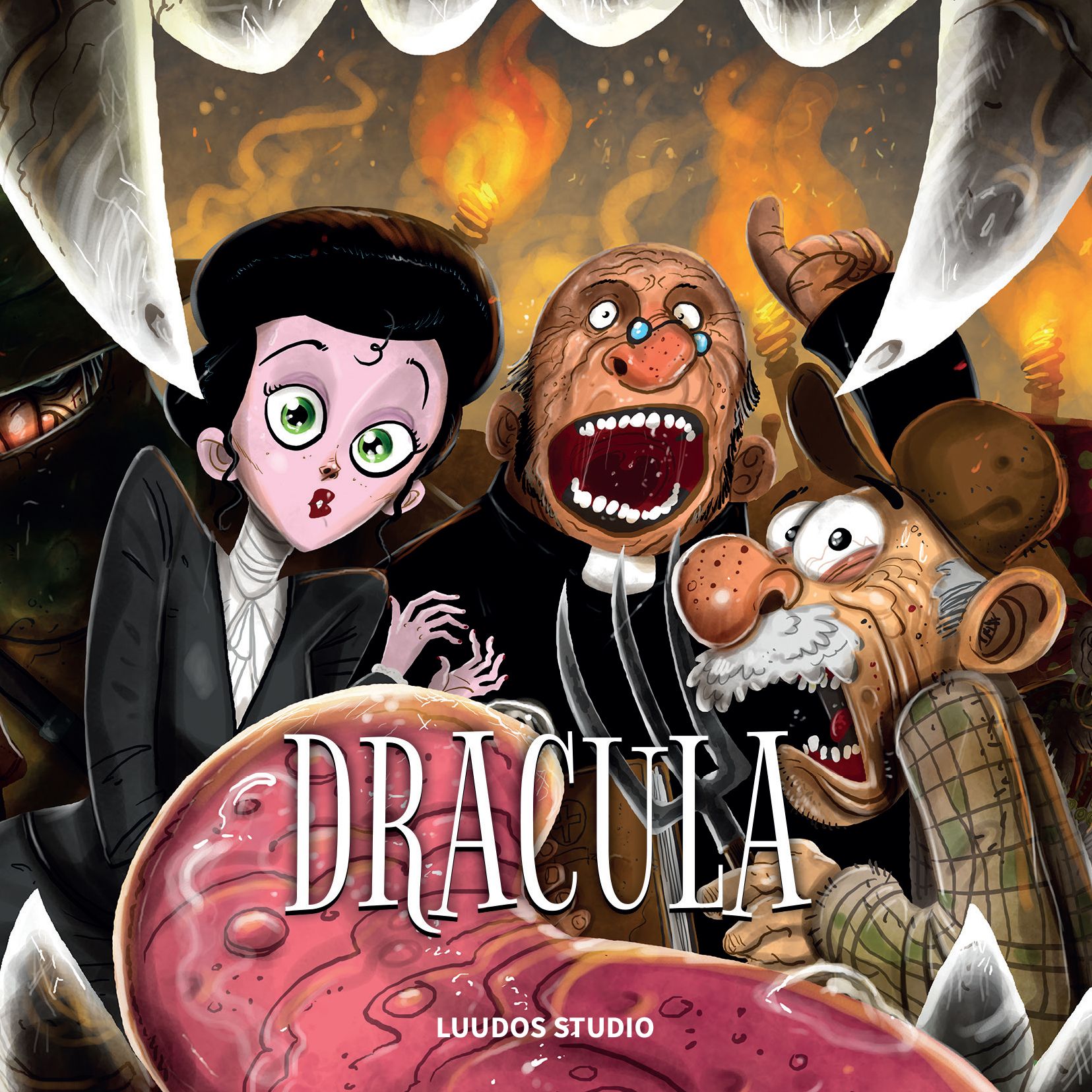 Dracula: Fangs & Pitchforks box art