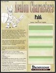 RPG Item: Avalon Characters Vol. 1, Issue #10: Pahk