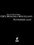 Issue: GM's Monthly Miscellany (November 2016)