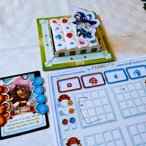 USAopoly The OP Games | Dungeon Academy | Family Board Game | Roll & Write | Ages 10+ | 1-6 Players | English