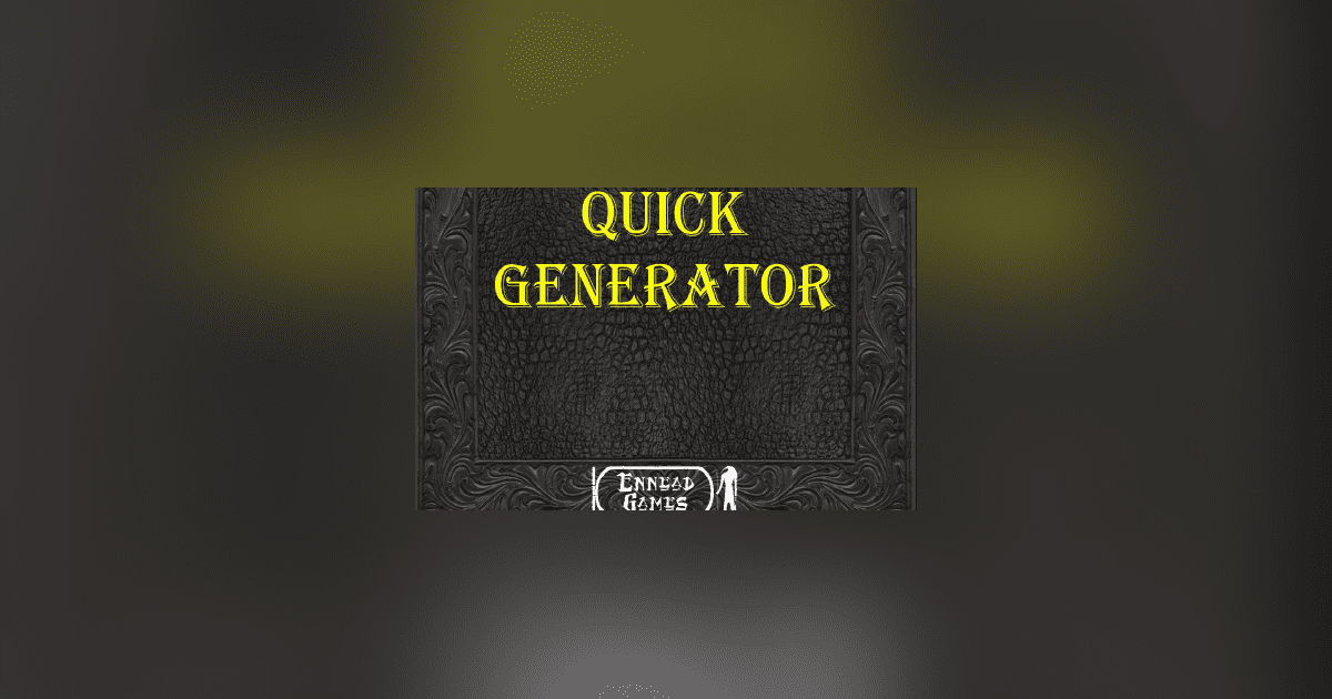 Quick Generator: Armor & Clothing | RPG Item | BoardGameGeek