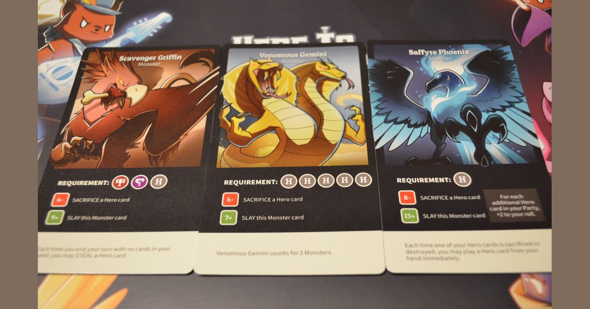 Here to Slay Monster Expansion Board Game BoardGameGeek