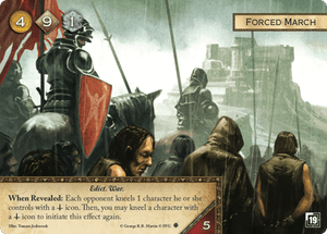 A Game of Thrones: The Card Game – Forced March Alternate Art Promo Card