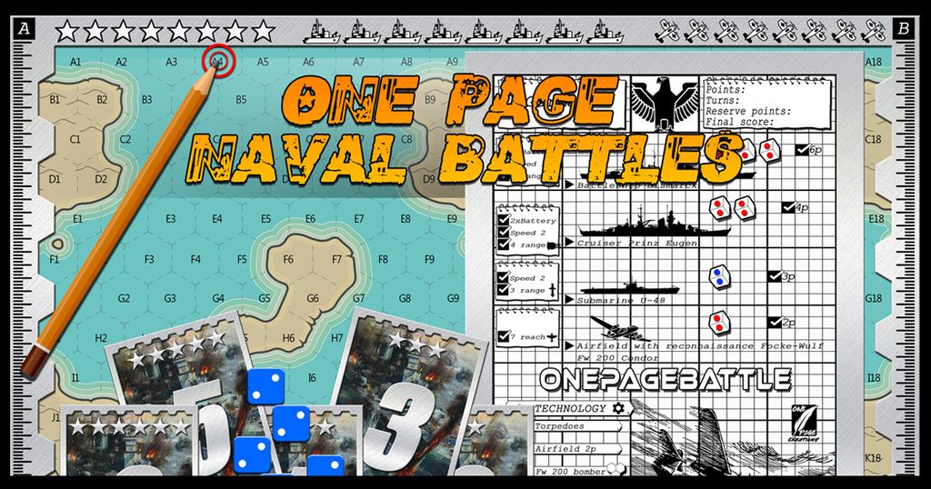 Illustration 5 de One Page Naval Battles