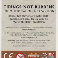 War of the Ring: Warriors of Middle-earth – Tidings Not Burdens Mini-Expansion