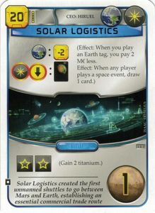 Terraforming Mars: Solar Logistics Promo Card