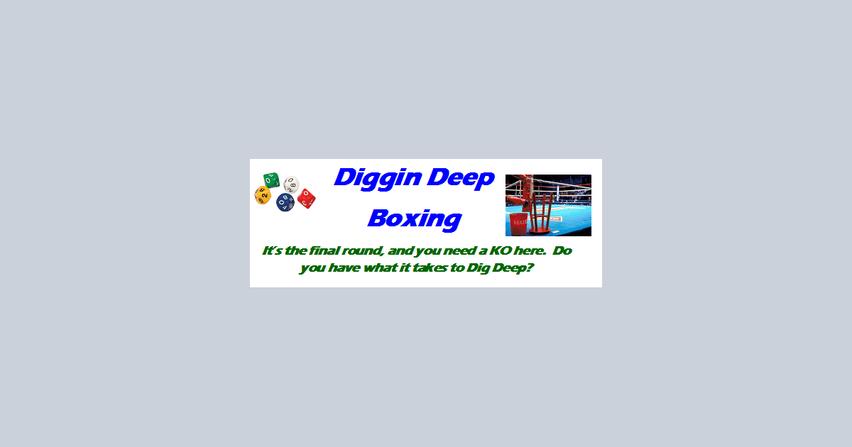 Diggin Deep Boxing Board Game BoardGameGeek