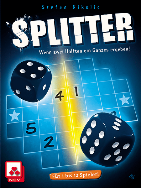 Splitter, Nürnberger-Spielkarten-Verlag, 2021 — front cover (image provided by the publisher)
