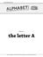 RPG Item: Alphabet Soup: The Letter A