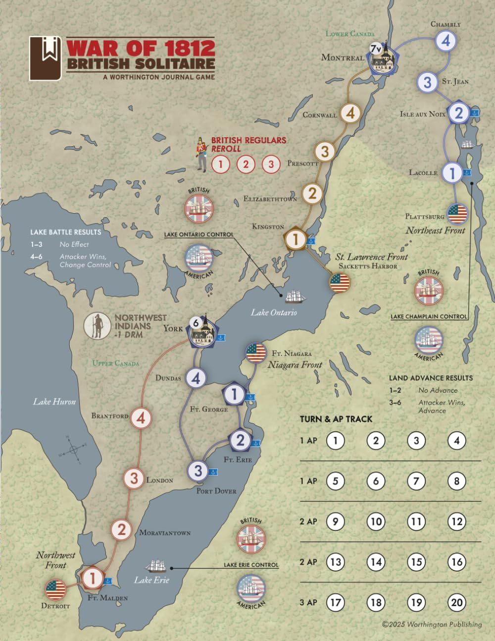 Cover art for War of 1812: British Solitaire