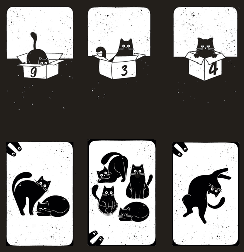 CATOrCAT, Topla, 2024 — 샘플 목표 카드 및 고양이 카드