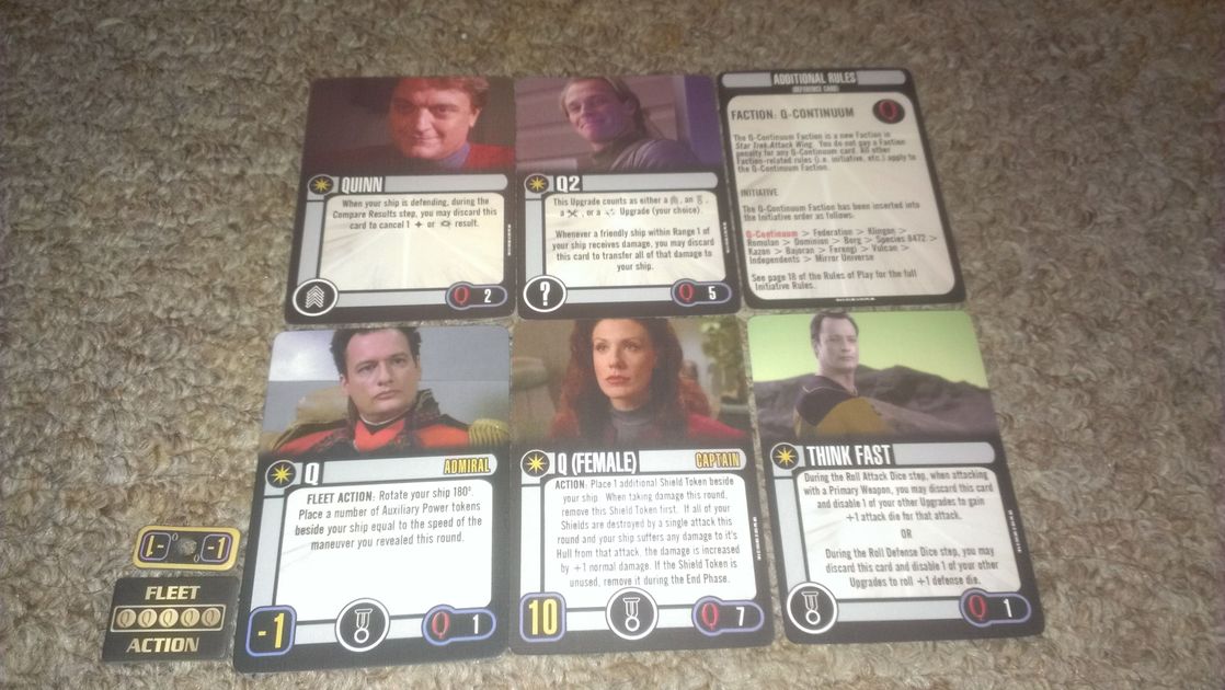 Star Trek Attack Wing-Temporal guerre froide op Prize cartes. 