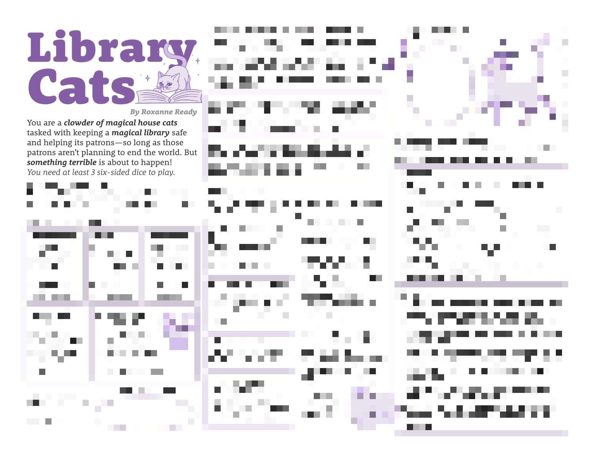 Library Cats box art