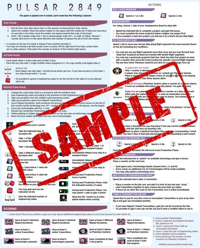 ACTION ANDY - Pulsar 2849 Complete Compact Rules | Pulsar 2849