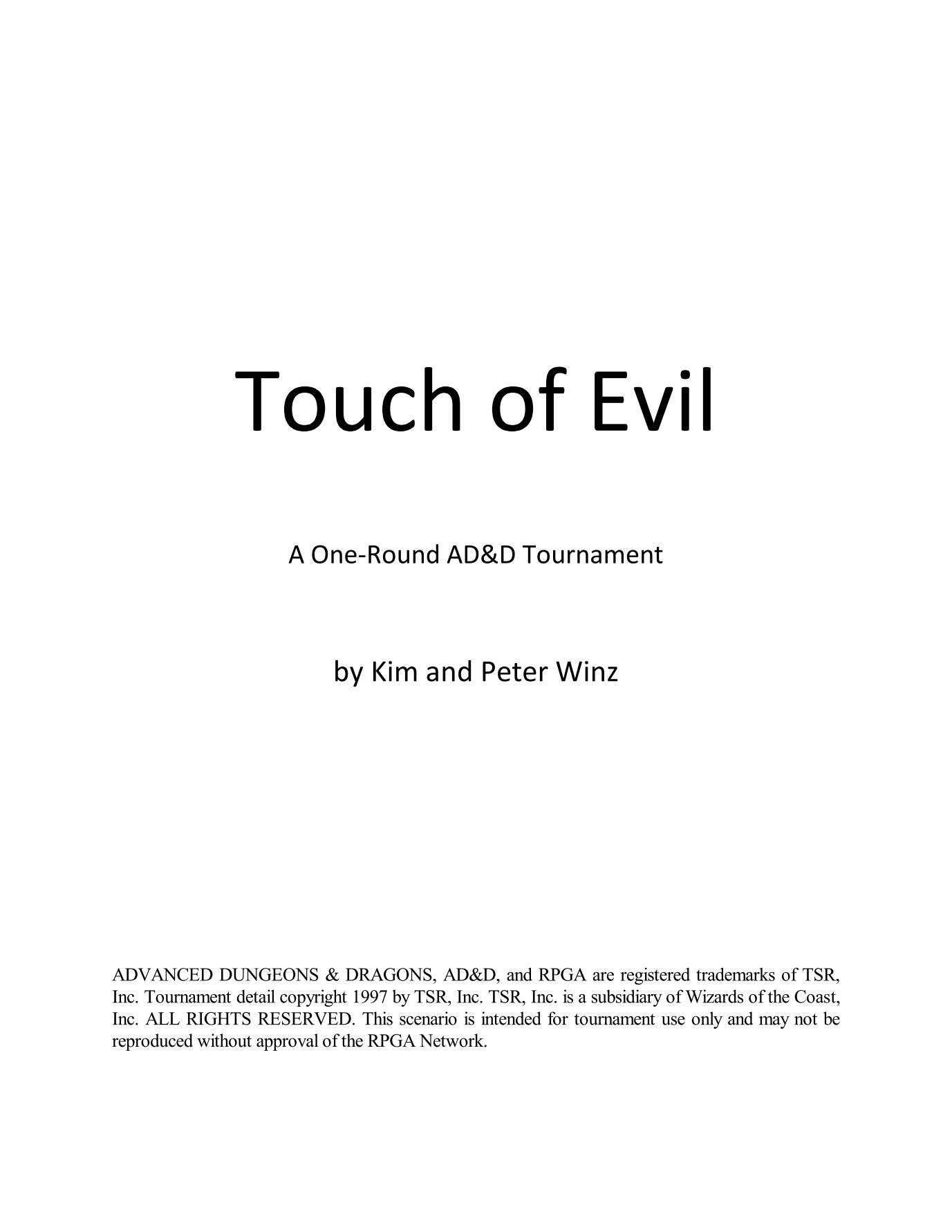 Touch of Evil box art