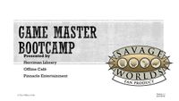 RPG Item: Game Master Bootcamp