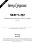 RPG Item: GRM1-05: Under Siege