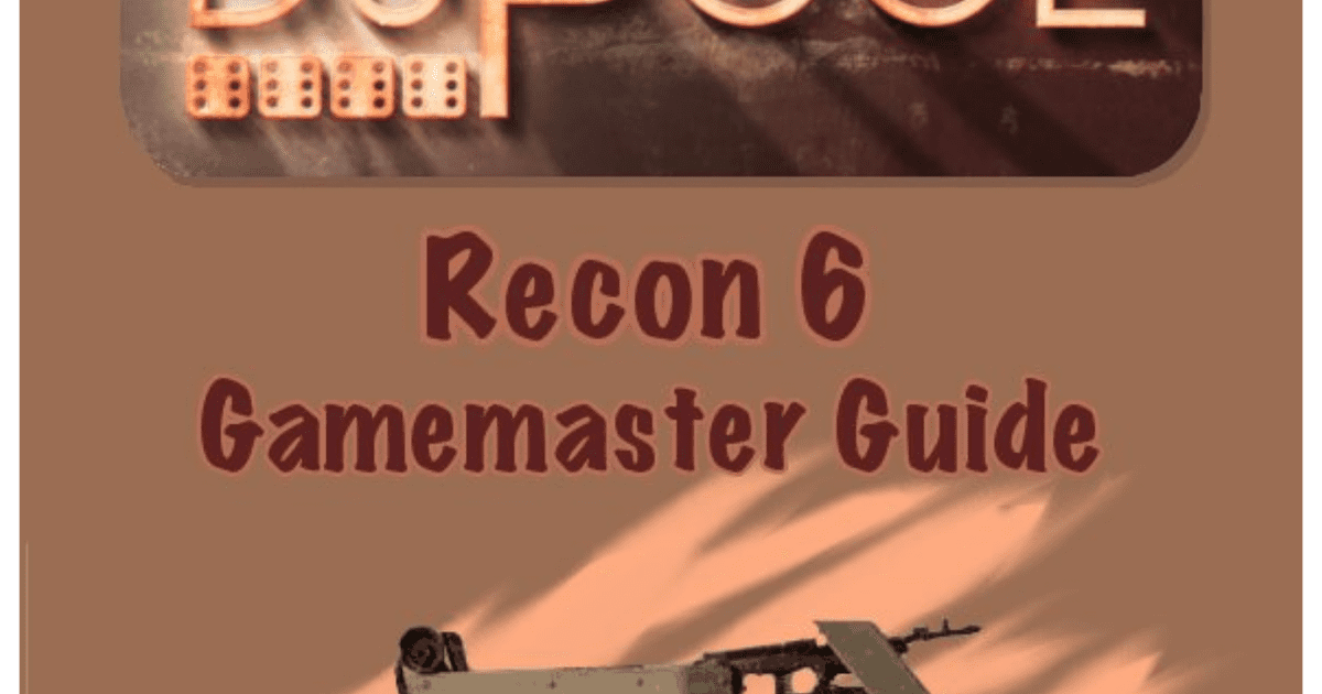 Recon 6 Gamemaster Guide | RPG Item | RPGGeek