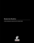 RPG Item: Barroom Brawls
