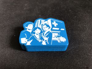 Dice Hospital: Wooden 1st Player Upgrade