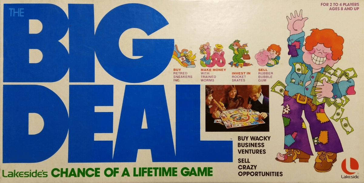 Vintage The Big Deal Board Game 1977 Lakeside Games Strategy Money Leisure