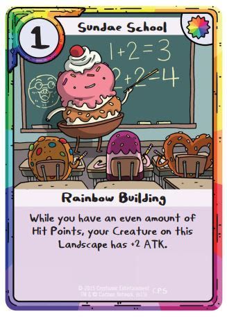 Adventure Time Card Wars Sundae School Board Game Boardgamegeek