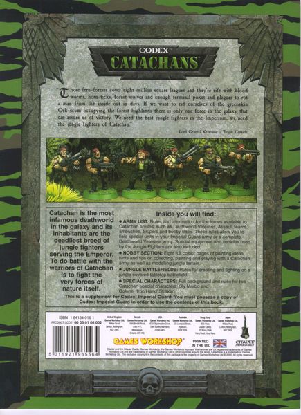 Warhammer 40,000 (Third Edition): Codex – Catachans | Image