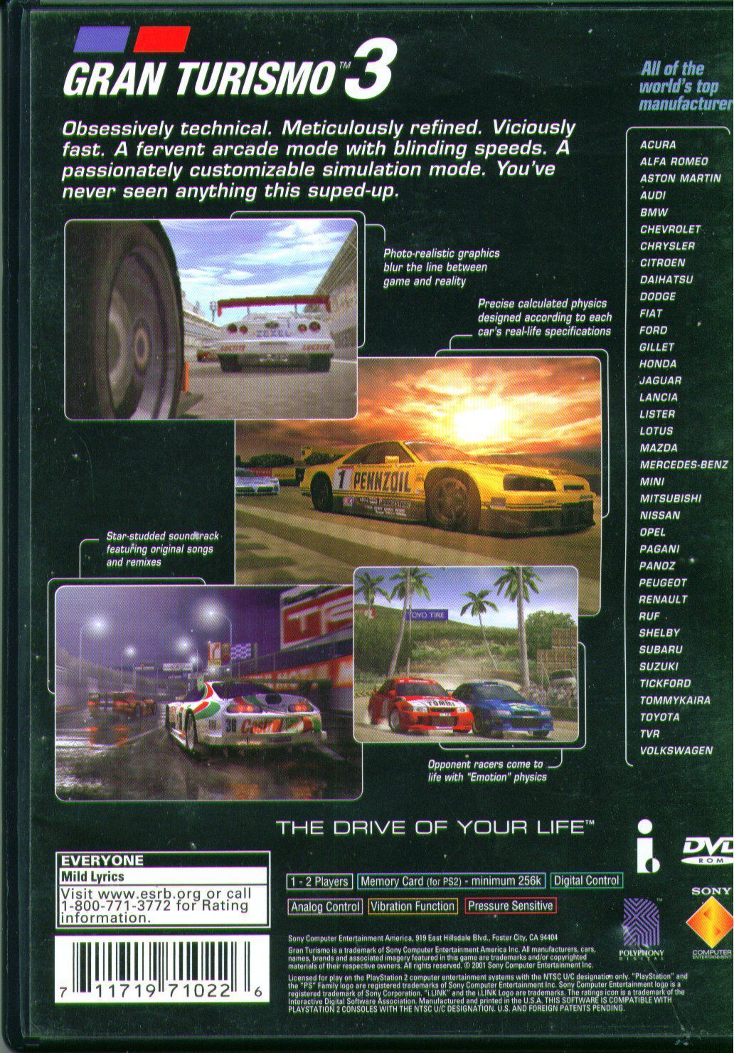 Playstation 2 Gran Turismo 3 A-Spec - Geek-Is-Us