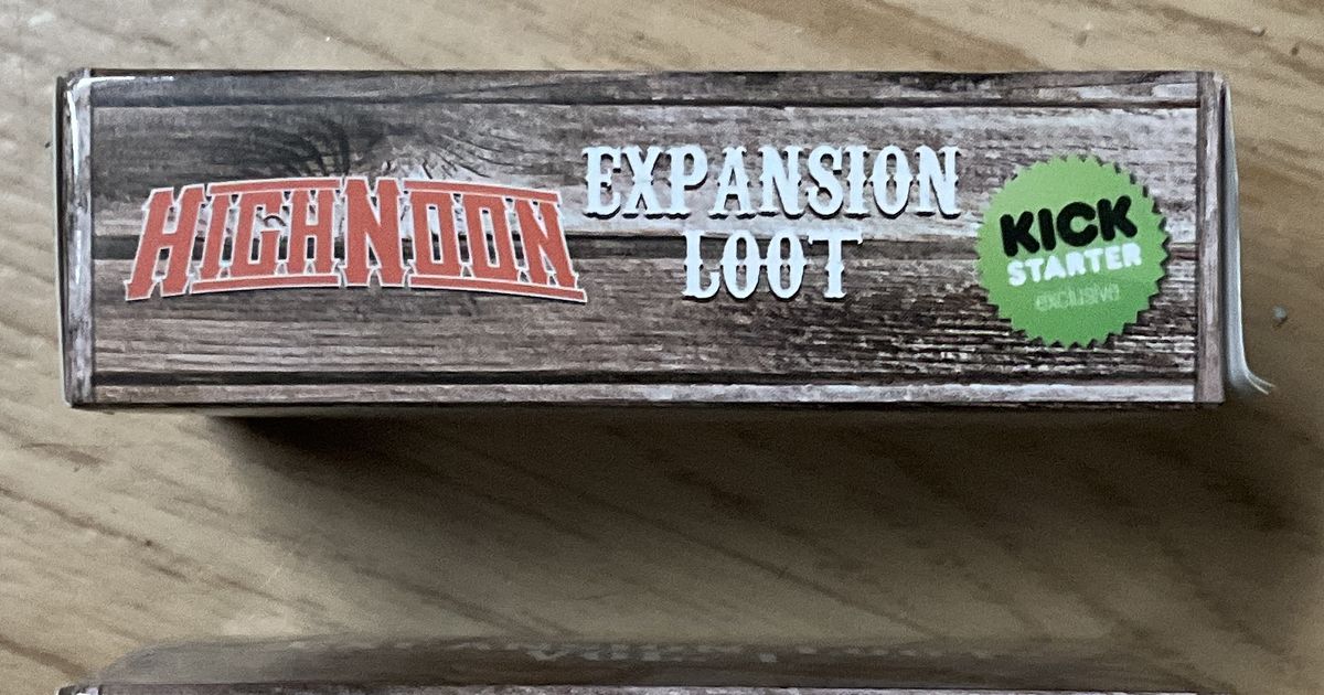 High Noon Expansion Loot Kickstarter Exclusive Board Game